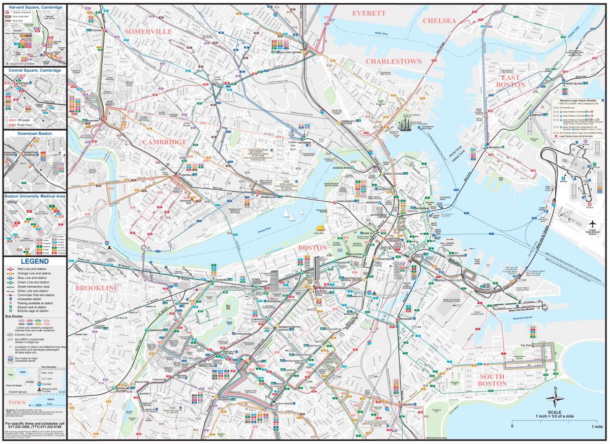 MBTA bus mapa