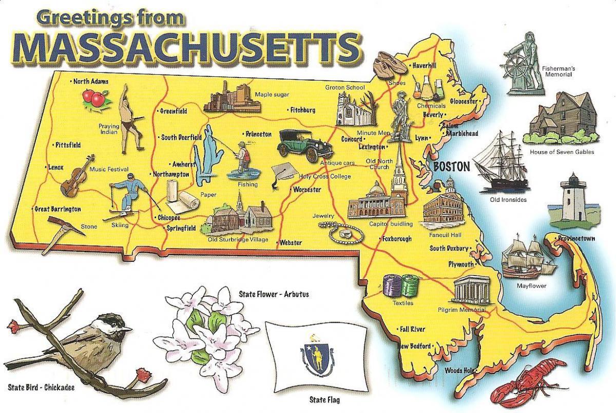 New England usa mapa