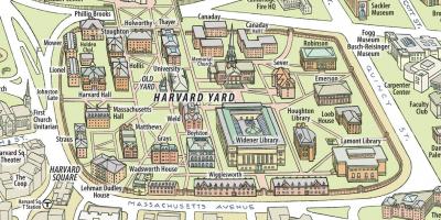 Mapa ng Harvard university