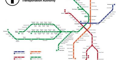 Subway mapa Boston